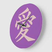 Kanji van de de douanekleur van de Liefde de Grote Klok (Hoek)