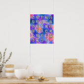 Kanji van Geluk en Harmonie Poster (Keuken)