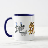 Kanji: Vier elementen - Mok #4 (Links)