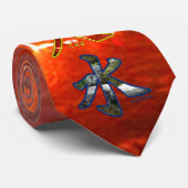 Kanji: Vier elementen - Stropdas (Opgerold)