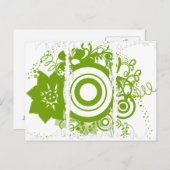 Kanji voor Courage Flower Circle Briefkaart (Voorkant / Achterkant)