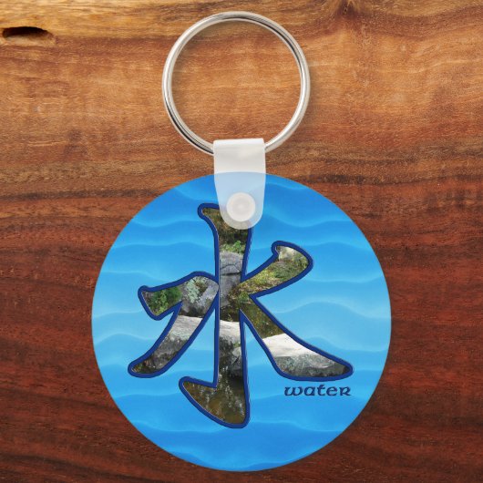 Kanji: Water - Sleutelhanger (Voorkant)