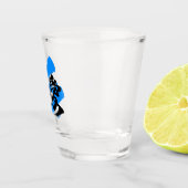 Kanji Yuai/Friendship Japanese Calligraphy Shot Glas (Rechts)