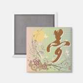 Kanji "Yume" (droom) Vierkante magneet (Voorkant / Achterkant)