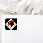 Kanji Zen met Enco Lables Etiket (Insitu)