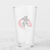 Kanjimai/Dans Japanse kalligrafie Glas (Achterkant)