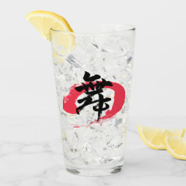 Kanjimai/Dans Japanse kalligrafie Glas