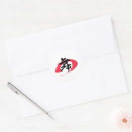 Kanjimai/Dans Japanse kalligrafie Ronde Sticker