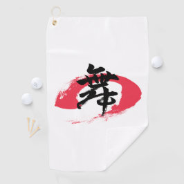Kanjimaischrift/Japans Dansschrift Golfhanddoek