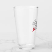 Kanjische Samurai Japanse Kalligrafie Glas (Rechts)