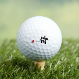Kanjische Samurai Japanse Kalligrafie Golfballen