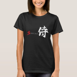 Kanjische Samurai Japanse Kalligrafie T-shirt
