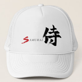 Kanjische Samurai Japanse Kalligrafie Trucker Pet