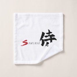 Kanjische Samurai Japanse Kalligrafie Washandje