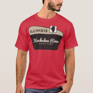Kankakee River State Park Illinois Welkomstbord T-shirt