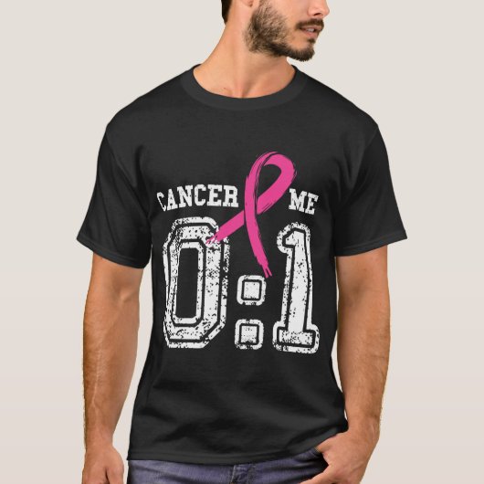 Kanker 0 Ge 1 Shirt Borstkanker Awareness Surviv (Voorkant)