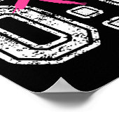 Kanker 0 Ge 1 Shirt Borstkanker Awareness Surviv Poster (Hoek)