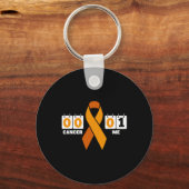 Kanker 0 me 1 oranje lintleukemie bloedkanker sleutelhanger (Voorkant)