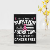 Kanker 15 jaar overlevende van borstkanker Fr Kaart (Gele Bloem)