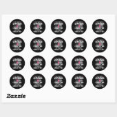 Kanker 15 jaar overlevende van borstkanker Fr Ronde Sticker (Vel)