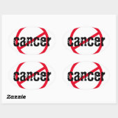Kanker #1 ovale sticker (Vel)