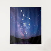 Kanker | Aangepaste astrologie Tapestry Wandkleed (Voorkant)