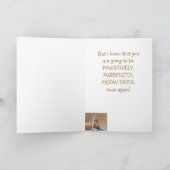 Kanker Aanmoediging Brave Kat Get Well Kaart (Binnen)