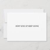 Kanker Aanmoediging Ondersteuning Motivatie Harten Kaart (Achterkant)