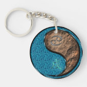 Kanker & Aarde Hond Sleutelhanger (Voorkant)