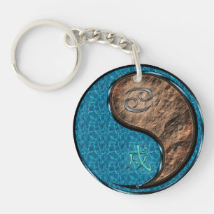 Kanker & Aarde Hond Sleutelhanger