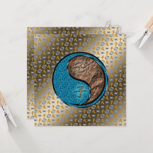 Kanker & Aarde Rat Kaart (Voorkant / Achterkant in situ)