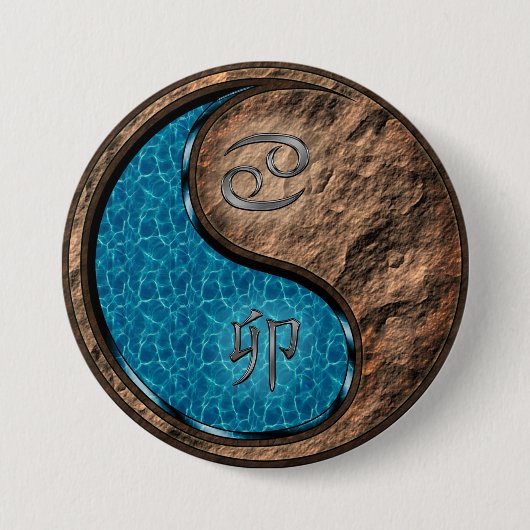 Kanker & Aardese Hase Ronde Button 7,6 Cm (Voorkant)