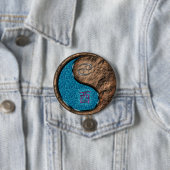 Kanker & Aardse Haan Ronde Button 7,6 Cm (In situ)