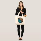 Kanker & Aardse Konijn Grote Tote Bag (Voorkant (model))