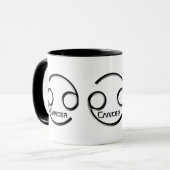 KANKER, Abstract ontwerp van het sterrenbeeld, Mok (Voorkant links)