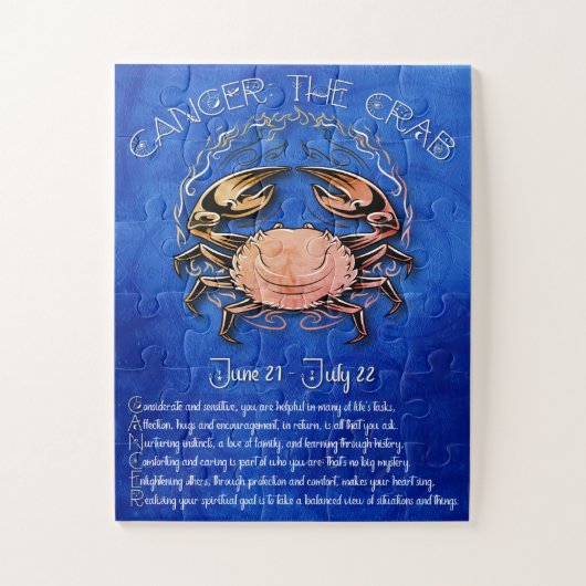 Kanker Acrostisch Puzzel Legpuzzel (Verticaal)