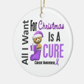 Kanker alles wat ik wil voor kerstversiering keramisch ornament (Links)