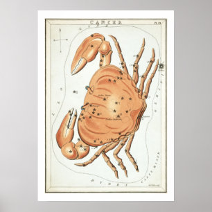 Kanker Astrologie Sterrenbeeld Poster
