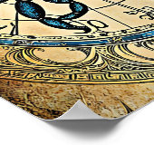 Kanker astrologie teken poster (Hoek)