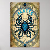 Kanker astrologie teken poster (Voorkant)