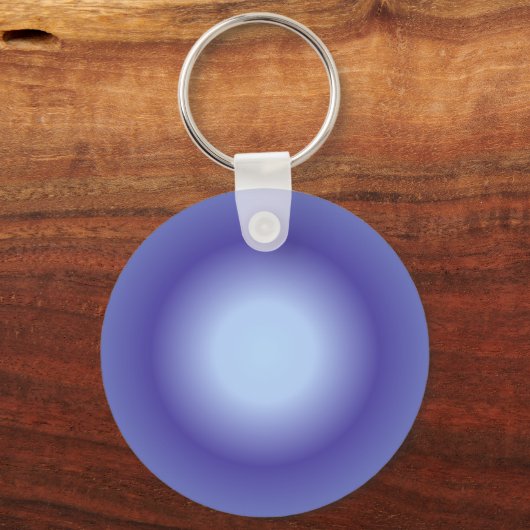 Kanker Aura, Kanker Zodiak, Blauwe Aura Gradient Sleutelhanger (Voorkant)