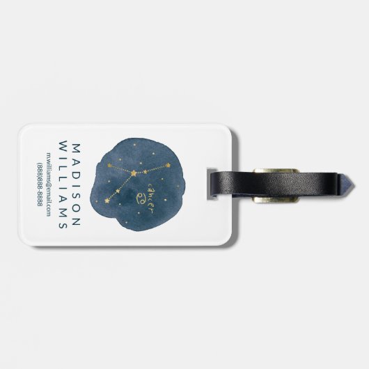 Kanker Bagagelabel (Achterkant horizontaal)