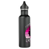 Kanker bestrijden als een meisje die borstkanker k waterfles (Links)