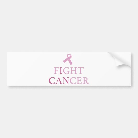 Kanker bestrijden bumpersticker (Voorkant)