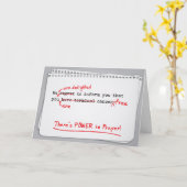 Kanker bestrijden - de kracht van gebed voor genez kaart (Gele Bloem)