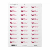 Kanker bestrijden Mailing Labels (Full Sheet)