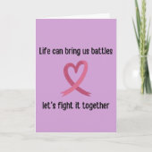 kanker bestrijden met gebed gaat goed kaart (Voorkant)