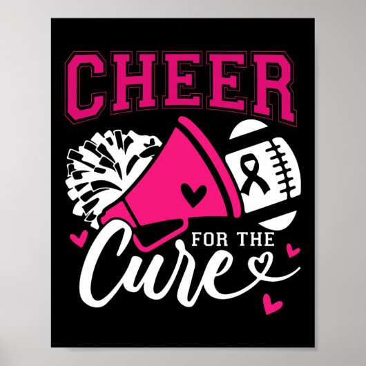 Kanker Bewustzijn Cheer voor de Cure Poster (Voorkant)