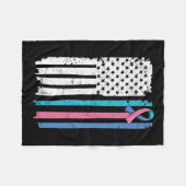 Kanker bewustzijn citaat voor een schildklier kank fleece deken (Voorkant (Horizontaal))