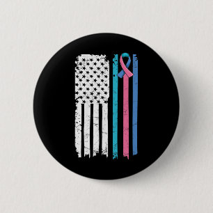 Kanker bewustzijn citaat voor een schildklier kank ronde button 5,7 cm